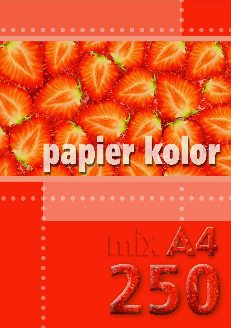 Papier ksero A4 80g 250ark. mix 5 kolorów